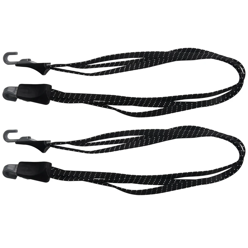 

2X Outdoor Bicycle Luggage Rope Cycling Bike Mountain Elastic Straps Cord Hooks Carry Bag 0.68 Meters Accessories