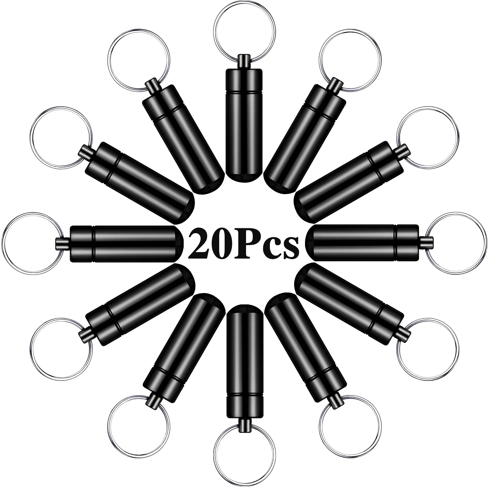 20 шт. новая мини-водонепроницаемая алюминиевая коробка для таблеток аптечка