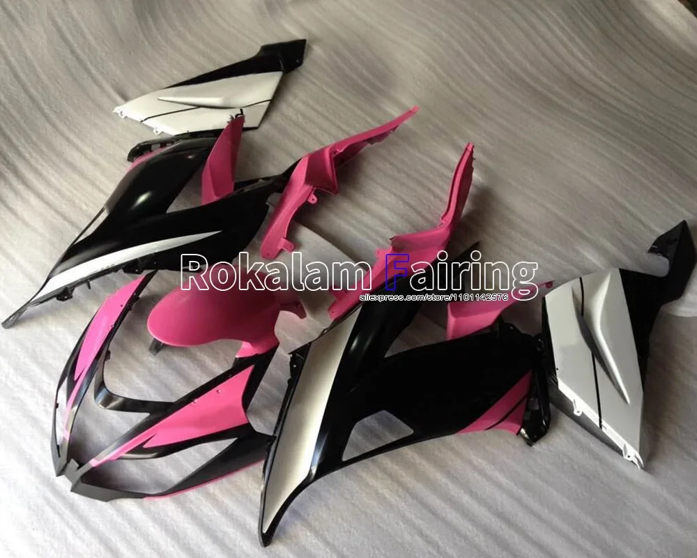

Pink White Black Cowling Kit For Kawasaki Ninja ZX636 13 14 15 16 17 18 ZX6R Fairings ZX-6R 2013-2018 ZX 6R (Injection molding)