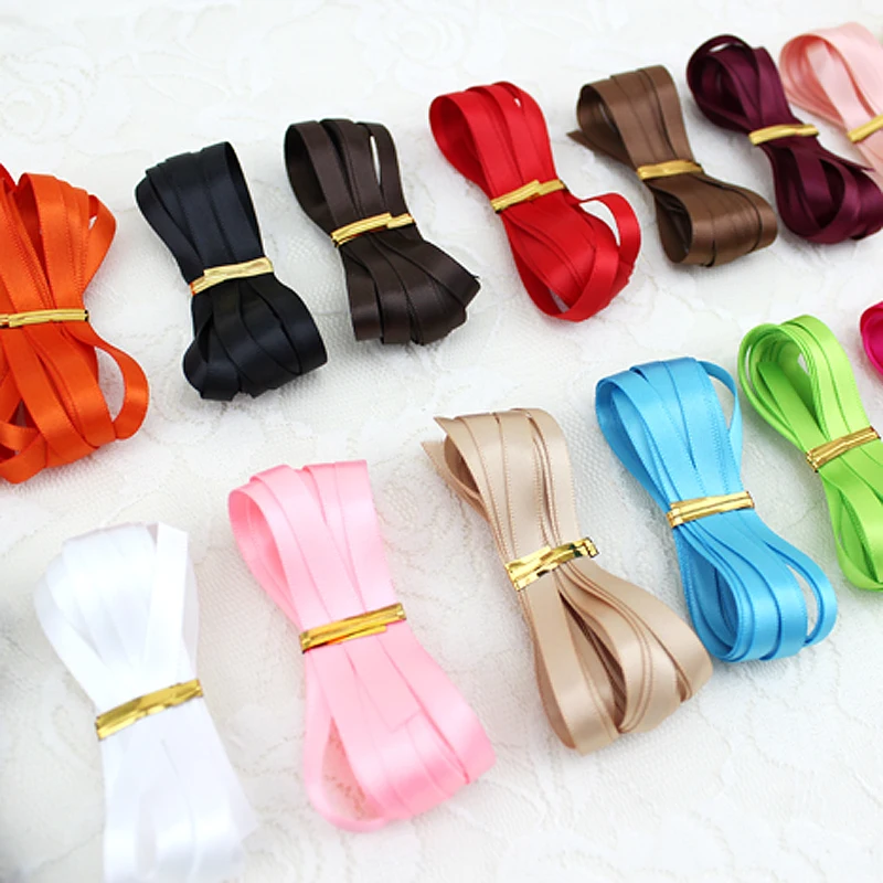 10 ярдов/партия атласная лента 6 мм | Дом и сад