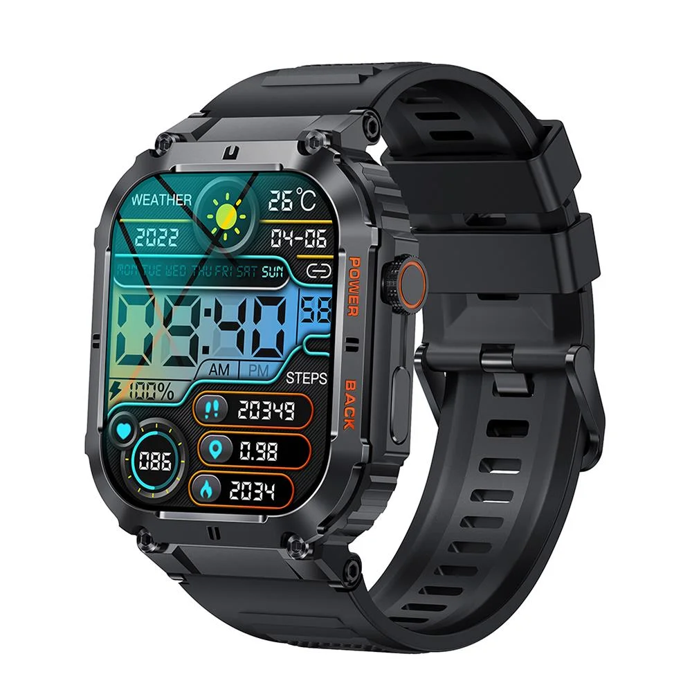 

Новинка 2023, мужские Смарт-часы 1,96 дюйма с Bluetooth, фитнес-трекером, Смарт-часы для Android, IOS, калькулятор, часы 400 мАч