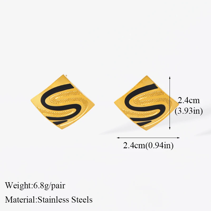 Золотое минималистичное геометрическое ожерелье EILIECK из нержавеющей стали 316L