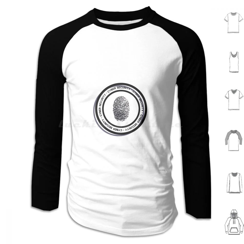 

Cyber Security Fingerprint Computer Hacking Protect Simple Hoodies Long Sleeve Cyber Security Cybersecurity Fingerprint