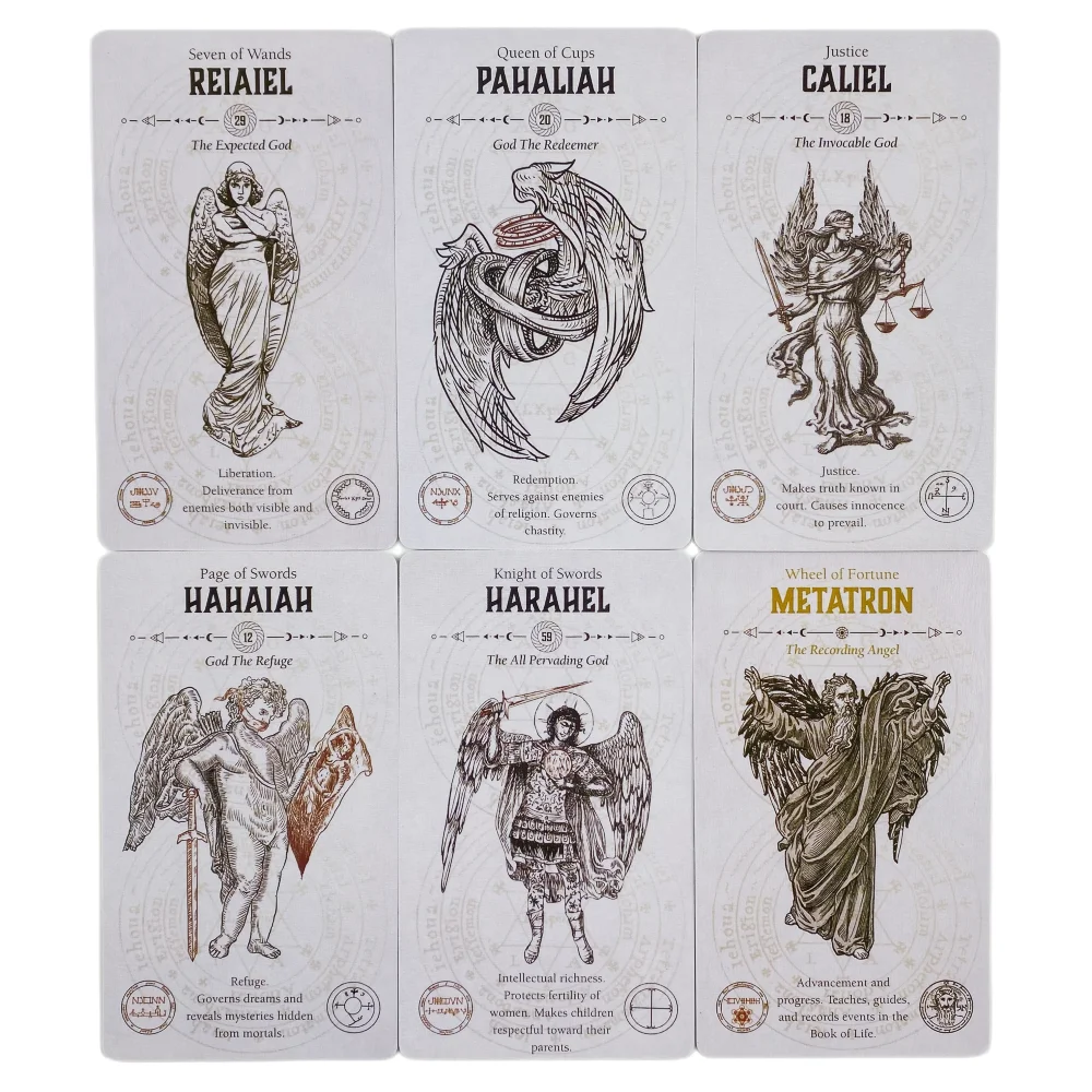 Фото Карты Таро Ангела A 78 Колода Oracle English Visions Divination Edition Borad Играющие игры №4