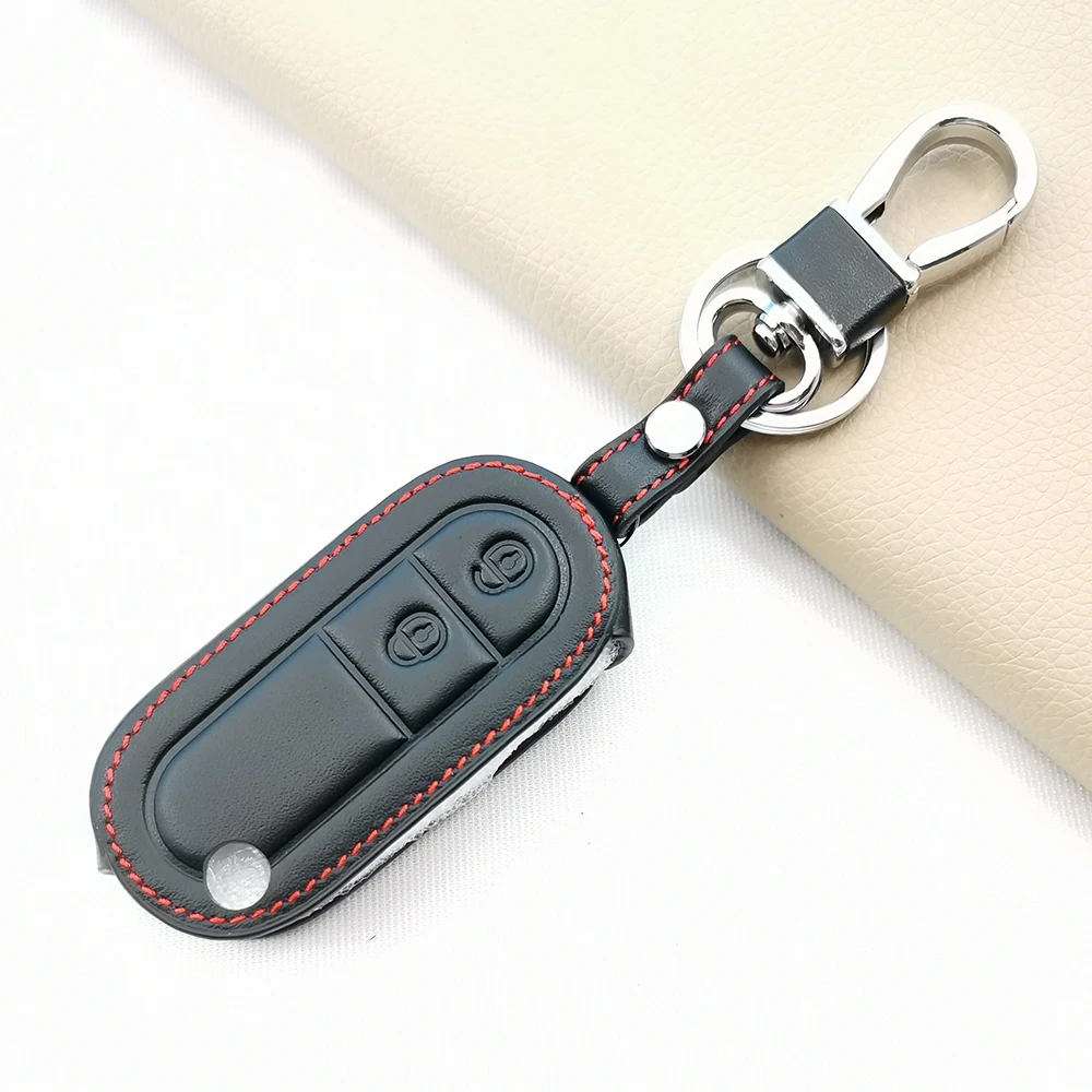 

For MG 3 2020 MG3 2011-2015 New Style Leather Key Case Holder Cover 2 Buttons Remote Fob Keychain Protection Flip Folding Shell