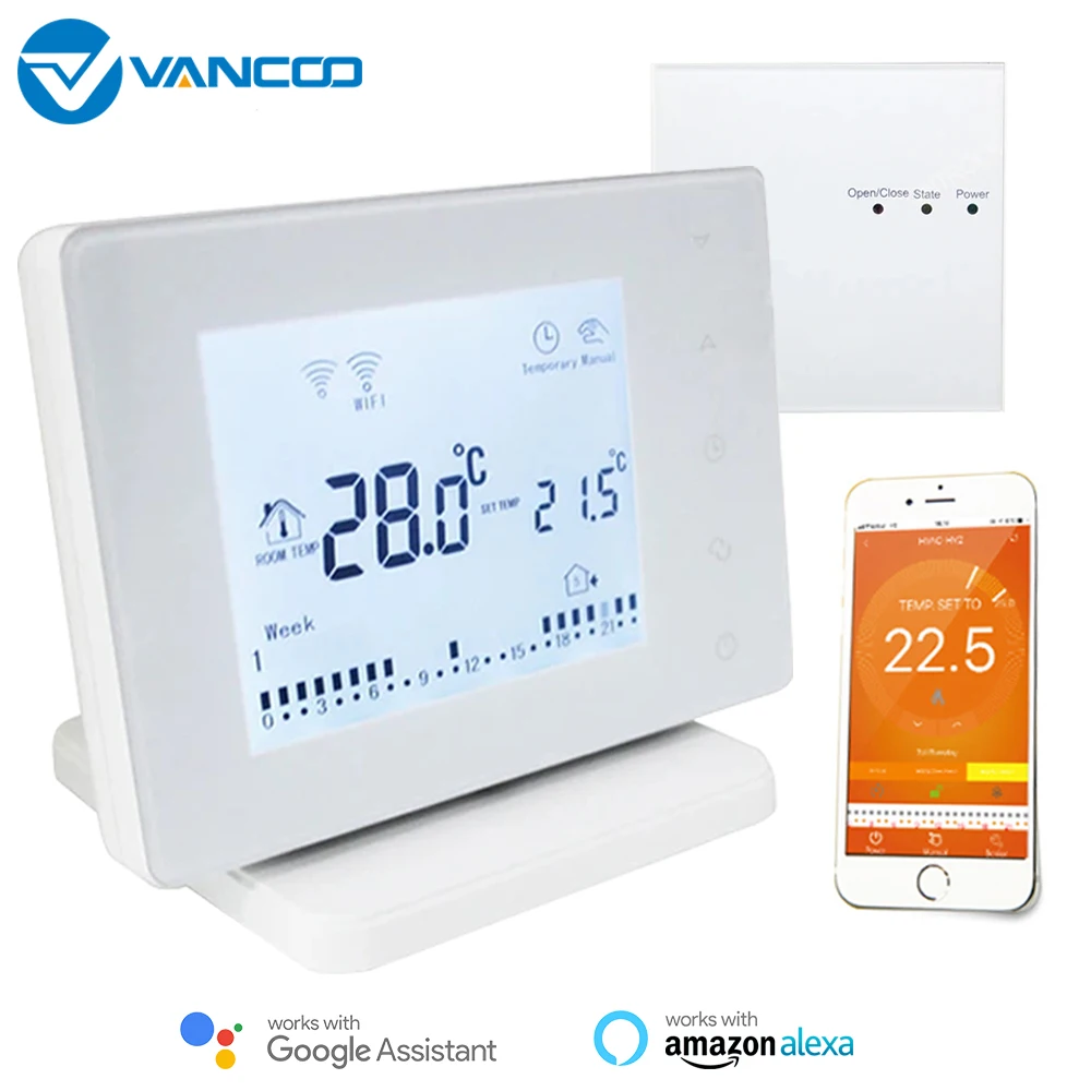 

Беспроводной термостат Vancoo, Wi-Fi, 220 В
