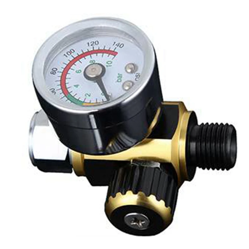 

Adjustable Spray Paint Air Pressure Valve Regulator 0-140PSI/10Bar