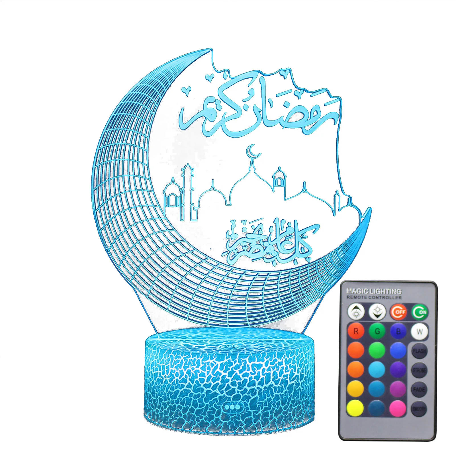 

Прикроватная лампа с сенсорным управлением, меняющая цвет, комнатный декор для девочек-подростков, ночник светодиодный форме Луны, на батар...