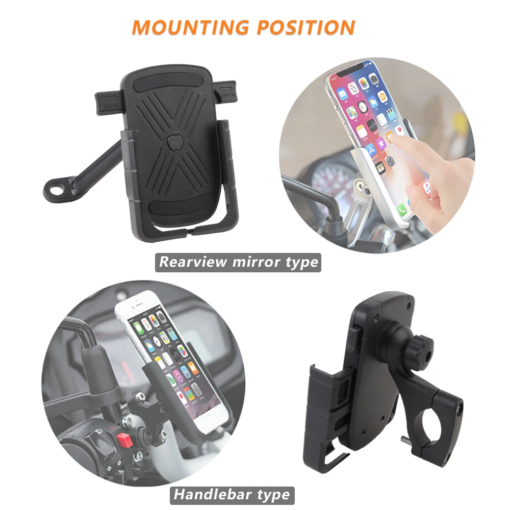 

New Bicycle Phone Holder Bicycle Motorcycle Electric Vehicle Navigation Phone Strap Holde For Kawasaki Z650 Z750 Z800