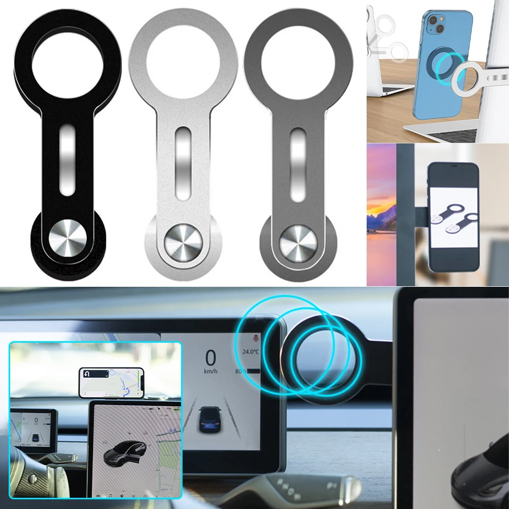 

For Tesla Model 3 Y Car Phone Holder Magnetic Phone Mount Touch Screen Adjustable Monitor Bracket For IPhone For Samsung