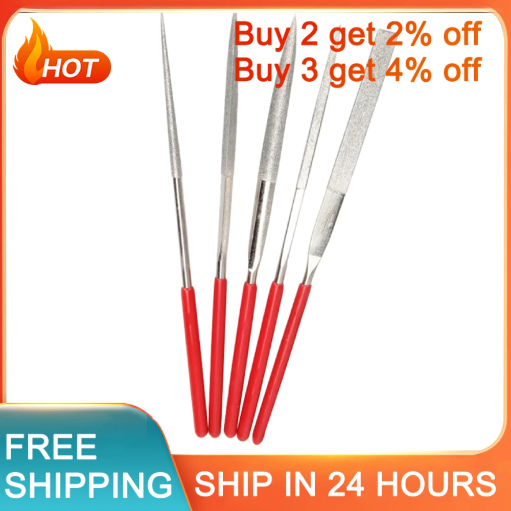 

5pcs Needle Files Set for Metal Glass Stone Jewelry Wood Carving Polishing