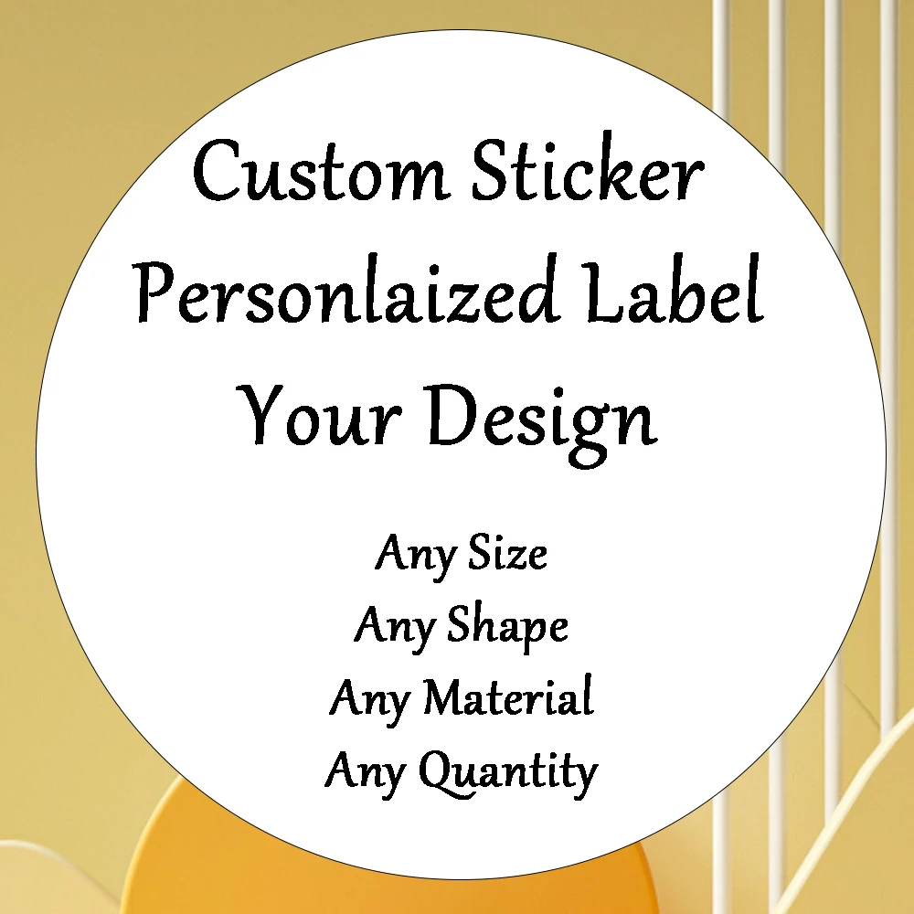 

Custom Stationary Sticker Scrapbooking Glossy Matte Personlized Logo Design Adhesive Paper Label for Packaging Bag Box Sealling