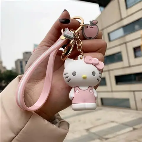 

Милый брелок в стиле аниме Hello Kitty Cinnamoroll, корейский милый креативный брелок для пары, подвеска для телефона, фотоальбом, упаковка для ювелирн...