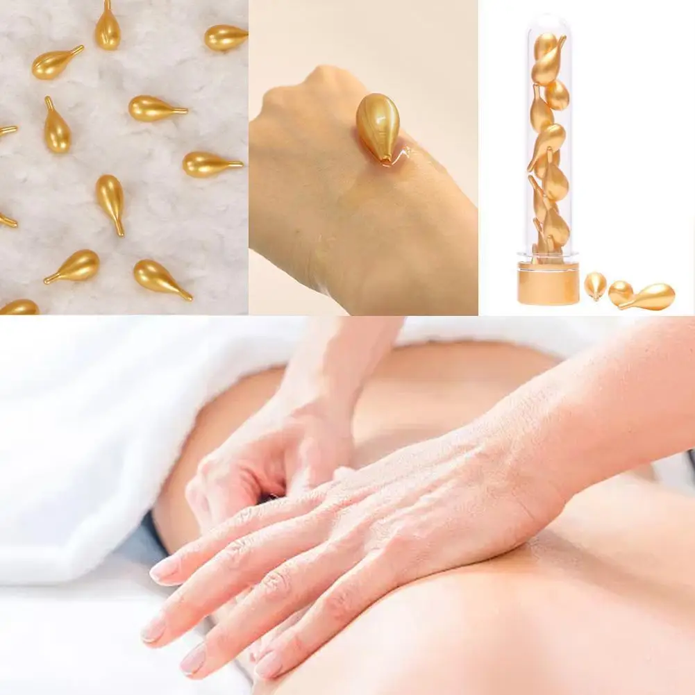 

12 Capsules Ginger Essential Oil Capsule Back Massage Fatigue The Relieves Breast Body To Smooth Massage Skin Body Care Dre B4G1