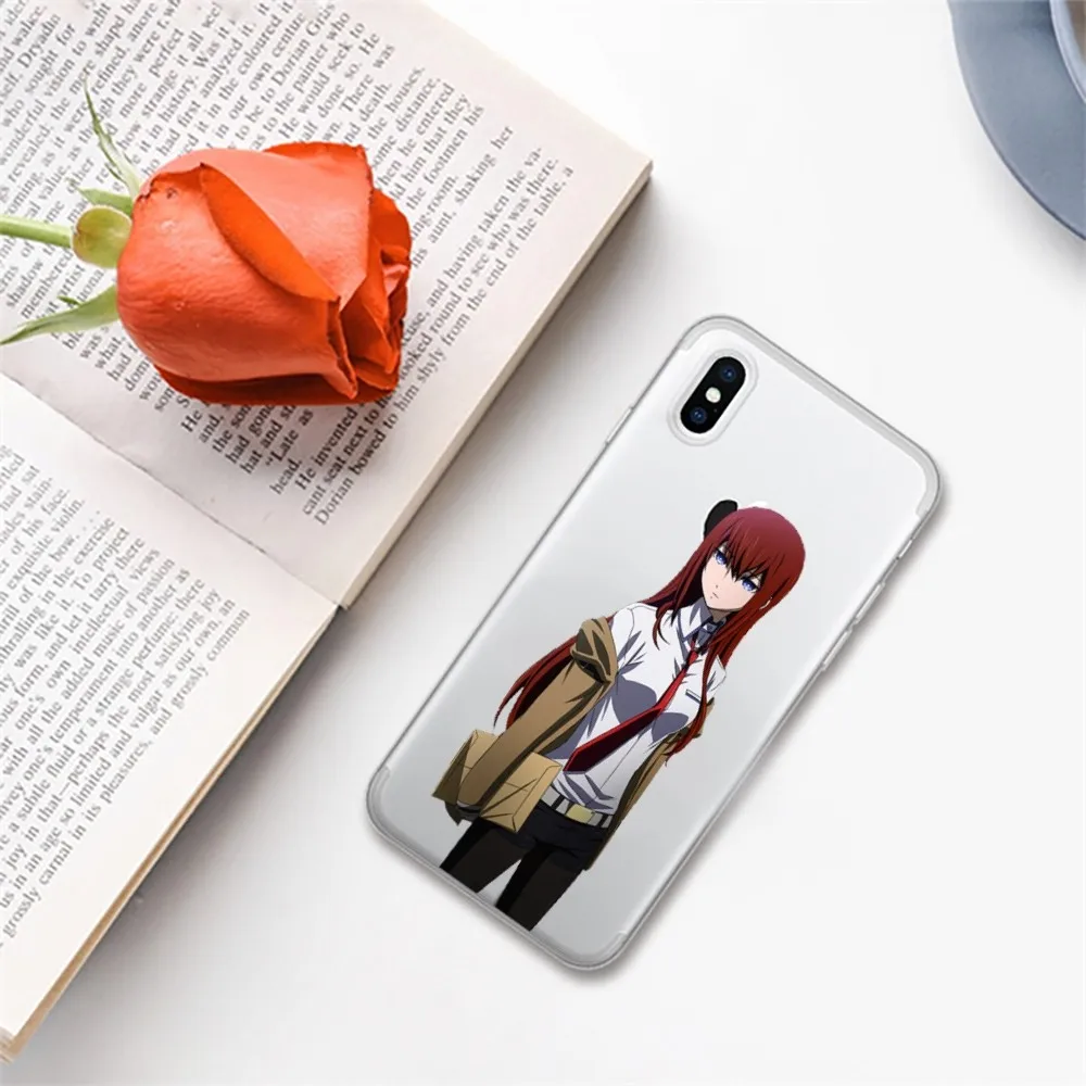 Чехол для телефона Steins Gate Okabe с аниме iPhone 16 15 8 7 6 6S Plus X SE XR XS 14 11 12 13 Mini Pro Max Mobile Case