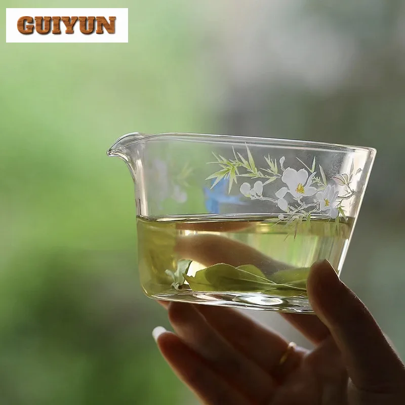 230 мл возвращающаяся на весну стеклянная чашка для чая в виде капли воды