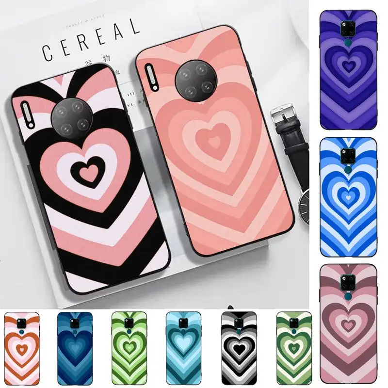 

Love Heart Phone Case for Huawei Mate 20 10 9 40 30 lite pro X Nova 2 3i 7se