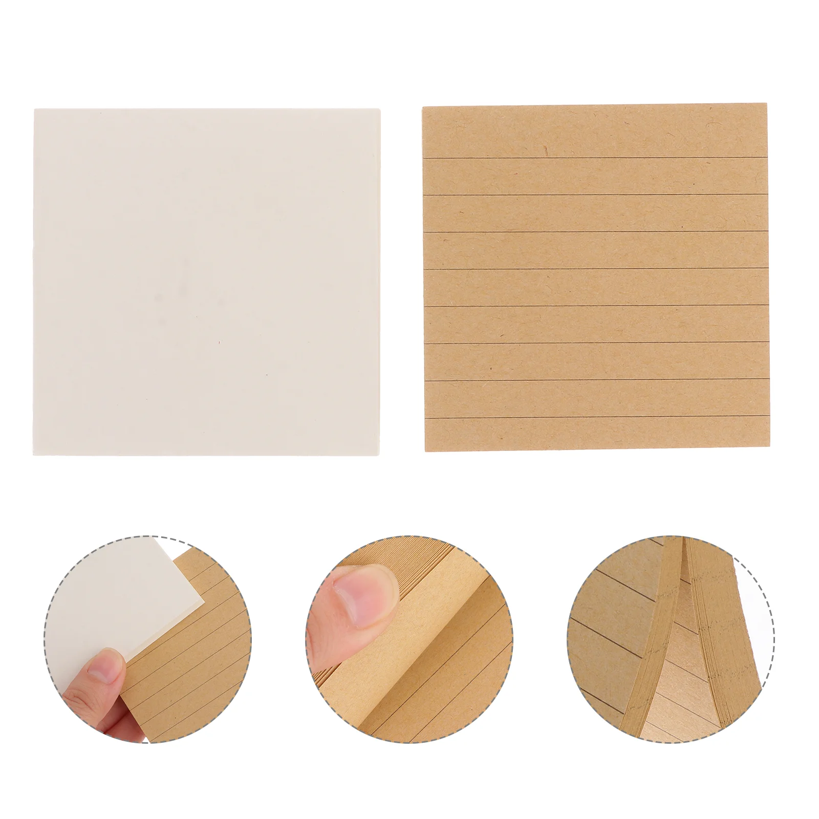 

4PCS Note Paper Ruled Sticky Notepad for Taking Notes Leaving Words