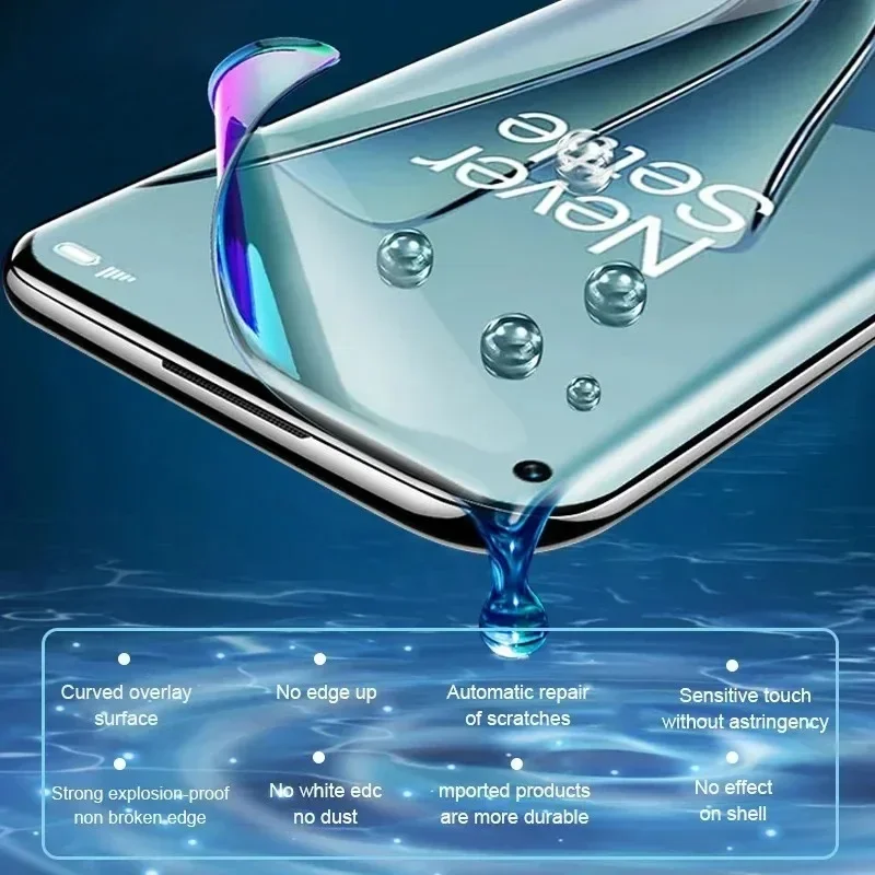 4 шт. гидрогелевая пленка HD для OnePlus 13 12 11 10 9 8 Pro 12R с полным покрытием экрана 10T 7 ACE 2 3