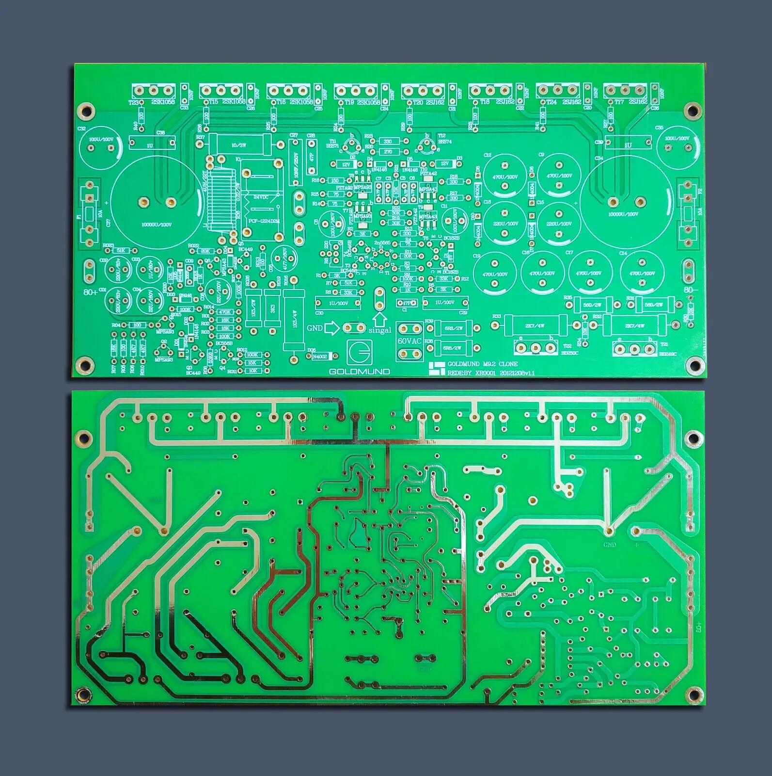 

Одна пара Swiss Goldmund M9.2 Clone Power Amp Board Naked PCB