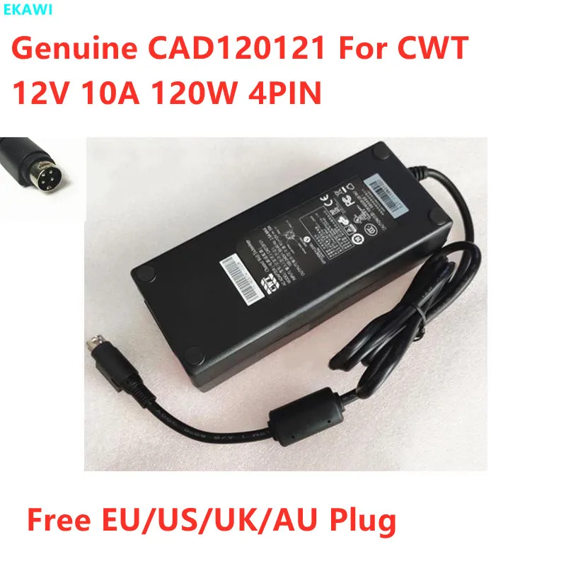 Оригинальный адаптер переменного тока CAD120121 12 В 10 А 120 Вт 4PIN 2ABU120F для зарядного