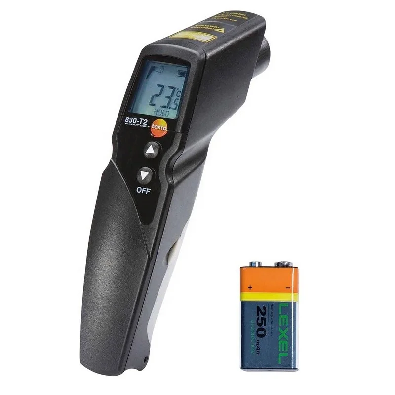 

original testo 0560 8312 testo 830-T2 infrared thermometer gun with dual laser and sound