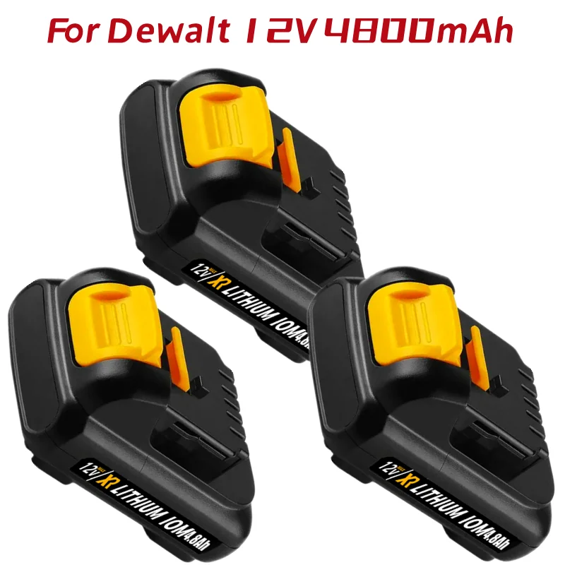 

1-5Pack 4800mAh 10.8V/12V Li-ion Battery DCB127 Replacement for Dewalt DCB124-XJ DCB120 DCB123 DCB127 DCB122 DCB124 DCB121