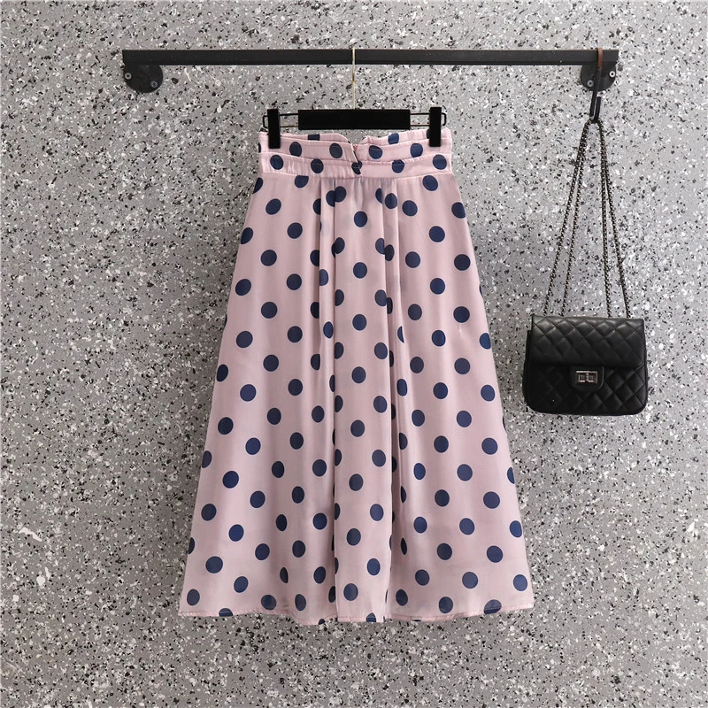 Летний шифоновый комплект из двух предметов для женщин блузка с круглым вырезом