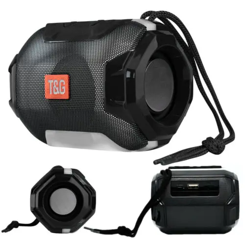 

Wireless BT 5.0 Mini Speaker w/ LEDs, FM Radio, & Various Inputs (SDcard/USB)