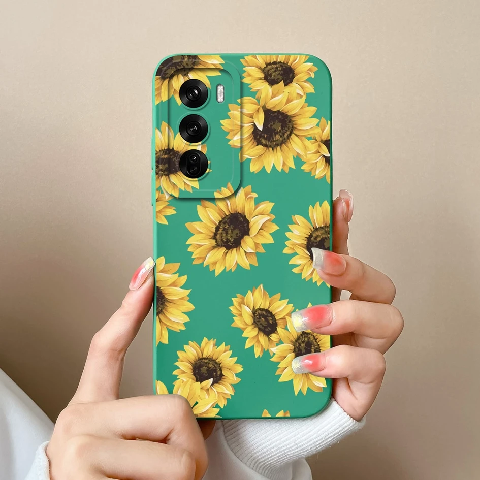 Чехол для Oppo Reno12 Pro 5G чехол телефона мягкий силиконовый с милыми сердечками