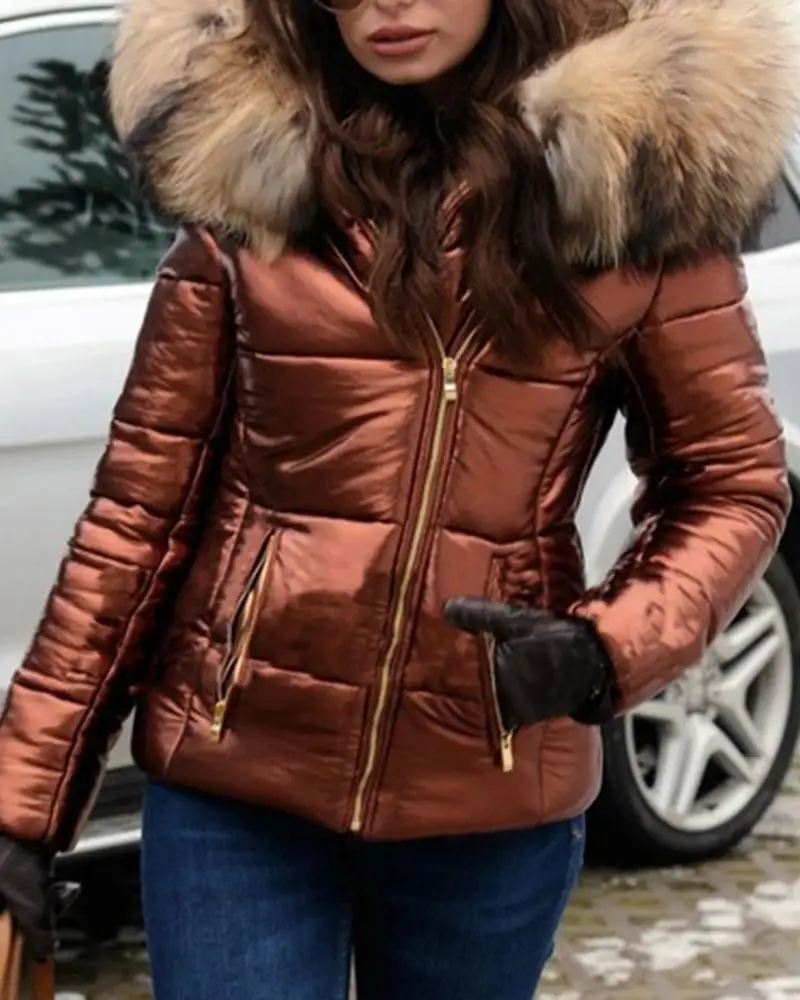 2022 Autumn  Winter Women's Coat Parkas Cotton-padded Jacket Short Women's Coat Warm Jacket Hooded  Abrigos Jackets Zipper