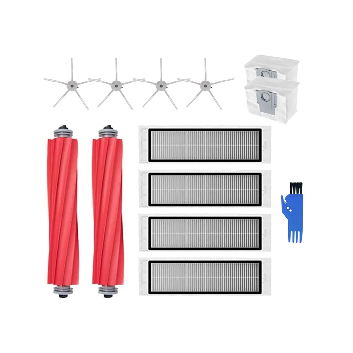 

for Q5 Q5+ Robot Vacuum Cleaner Accessory Kit Main Brush & Filter & Side Brush & Dust Bag