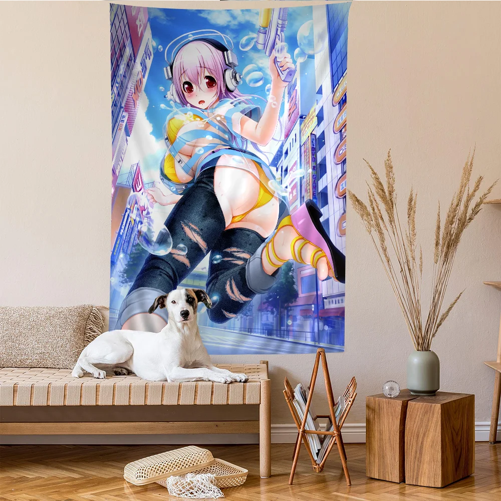 Супер Sonico Манга Аниме гобелен аниме подвесной Таро хиппи настенные коврики Dorm