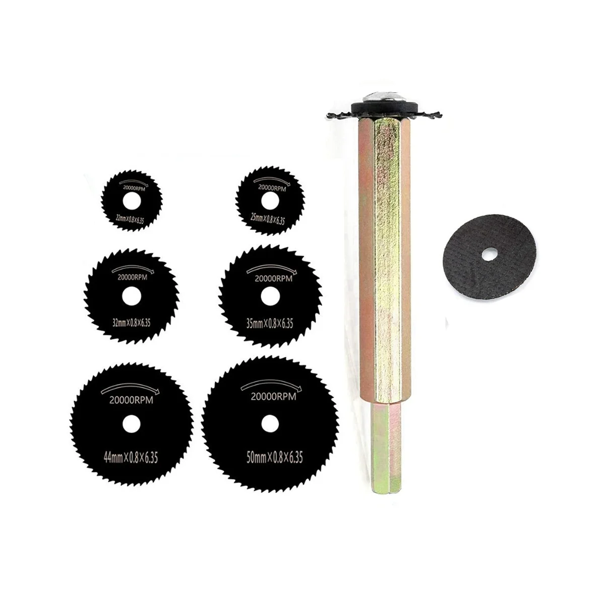 

8-Piece Hand Drill Adapter Bar PVC Pipe Cutter Saw Blade Kit