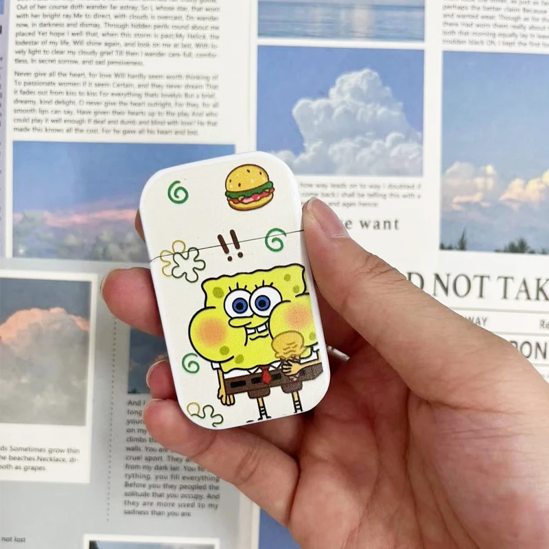 

Metal Windproof Cartoon Ctue Lighter Pink flame Creative Fuel Butane lighters Refillable Personality Smoker Gift Gadget For Man