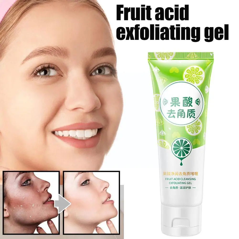 

80g Purifying Aqua Exfoliating Peeling Gel Deep Cleaning Whitening Cream Blackhead Scrub Nourishing Removal Face Acne A6N8