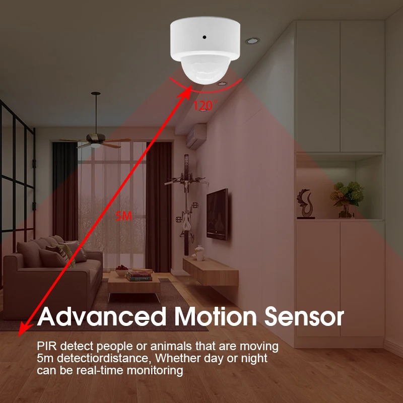 Zigbee 3 0 датчик движения человеческого тела для Tuya Smart life APP беспроводной PIR детектор