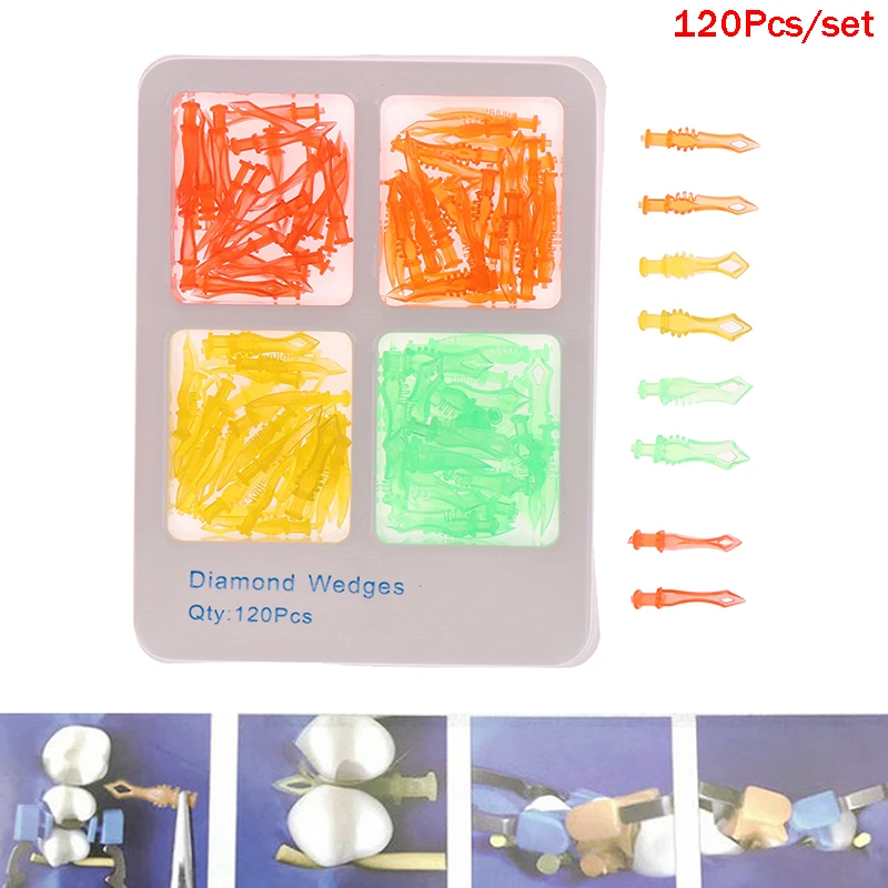 

120pcs/set Dental Diamond Wedges Autoclavable Interdental Teeth Wedge Dentist Tools