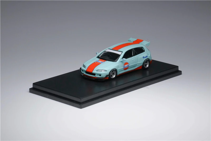 

One model 1:64 Honda Civic EG6 Rocket bunny Gulf Die-Cast Car Model Collection Miniature