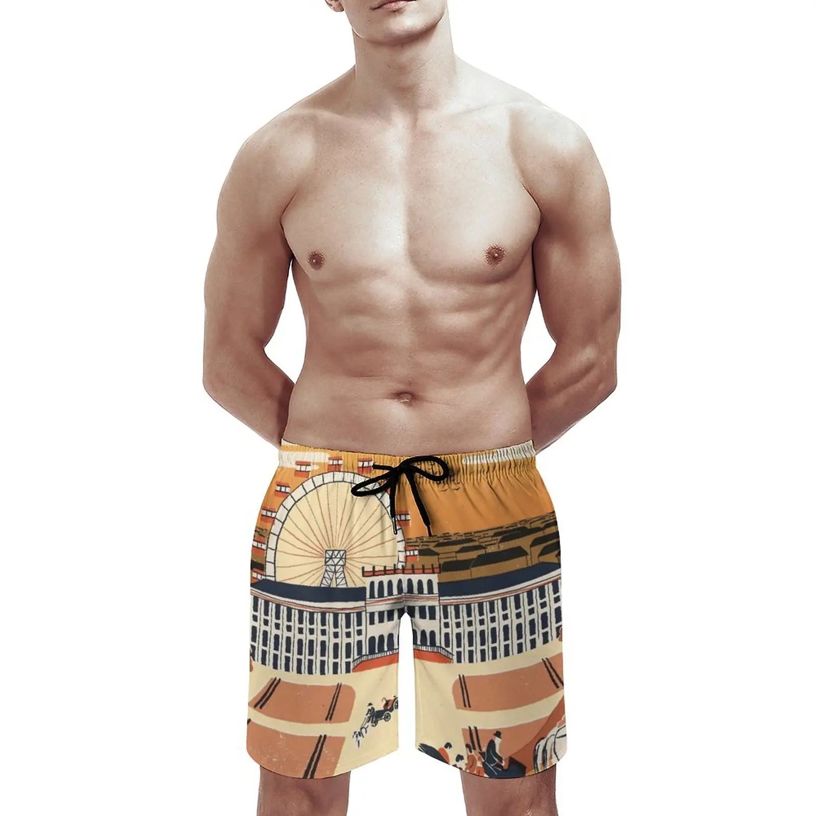 Мужские спортивные плавки Vienna трусы с карманами для серфинга и сетчатой