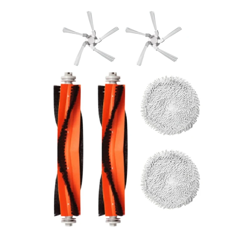 

6Pcs For Xiaomi Dreame W10/W10 Pro Vacuum Cleaner Parts Detachable Main Side Brush Mop Cloth Household Cleaning Kit