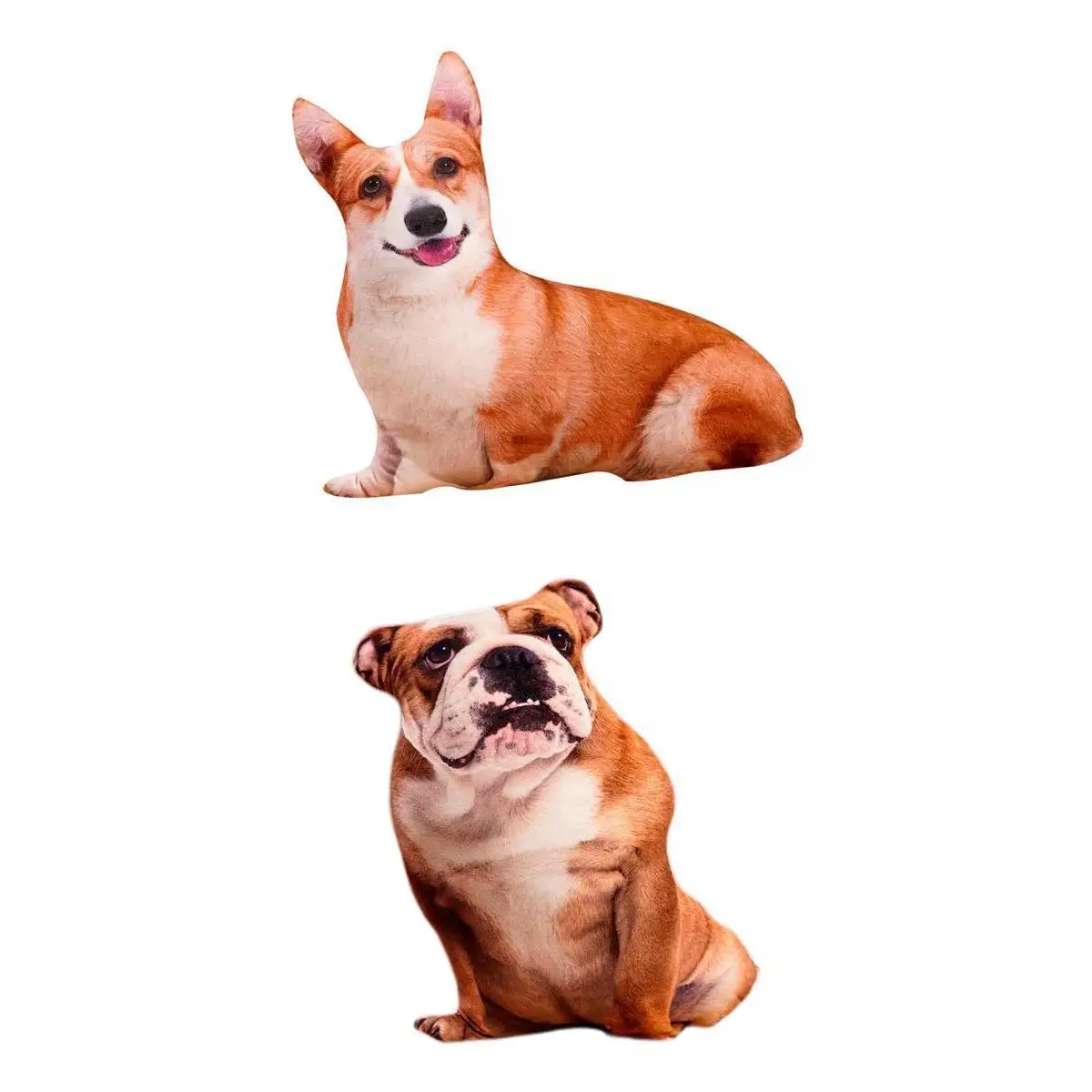 

2x подушка для собак, подушка, Забавные куклы-животные, милые на Рождество