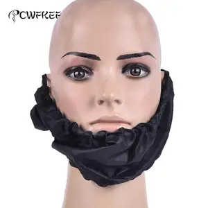 Черная бандана для бороды, антипригарная маска для бороды с рисом, Мужская Бандана с шелковой подкладкой, подарок для мужчин