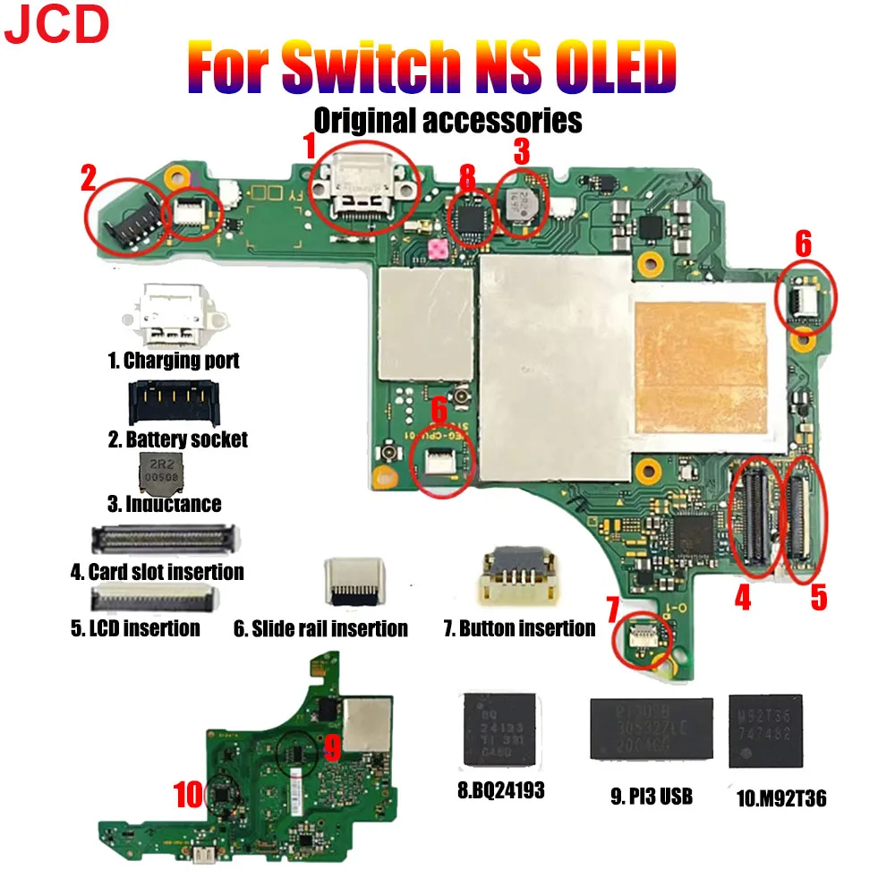 Фото Оригинальная ЖК-панель для коммутатора NS OLED, 1 шт. №1