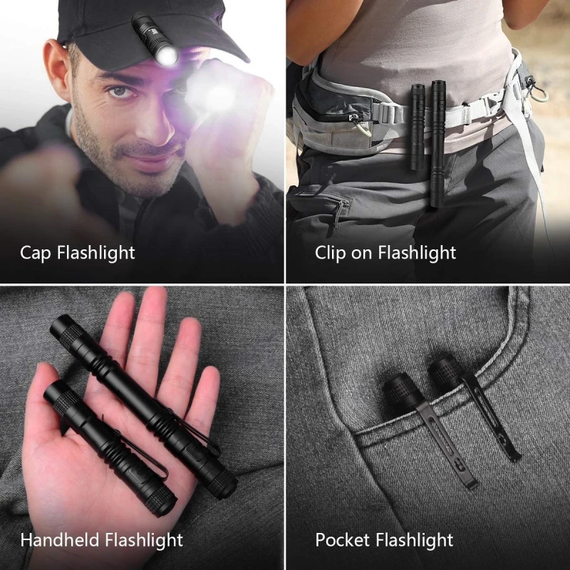 LED Flashlights Pen Light Mini Small Torch Portable for Camping Outdoor Emergency |