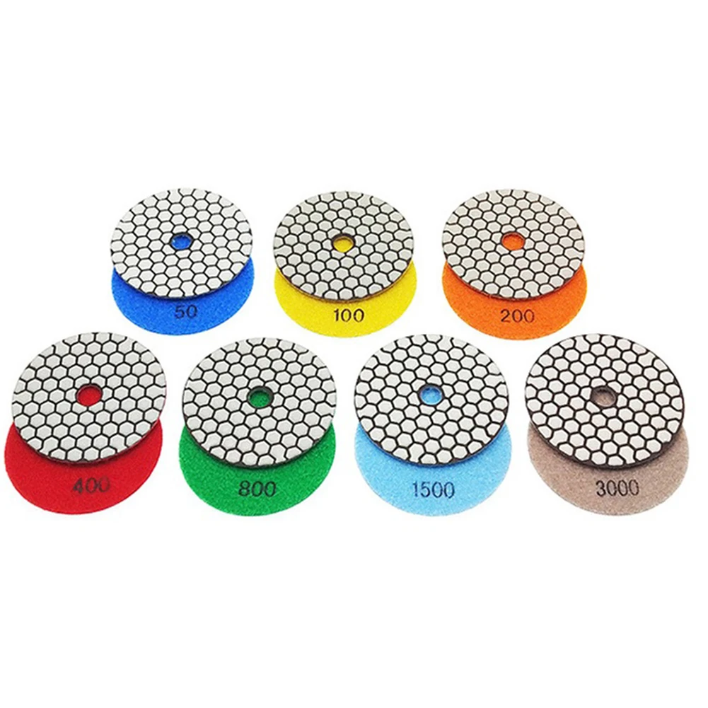 

1pc 4" Diamond Dry Polishing Pads 100mm Ceramic Stone Polisher Disc For Granite & Marble Stone Sanding Disc