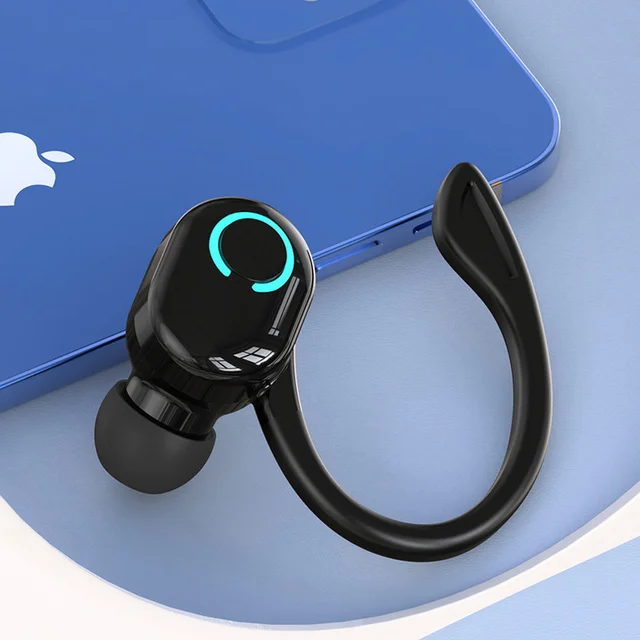 Wireless Earphones Bluetooth headset Mini ear hook sports anti loss music call hidden earplugs With Mic for Smart Phone 1