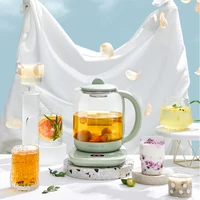 220v 1 5l glass electric water kettle mini portable water boiling pot health preserving pot multi cooker teapot for home