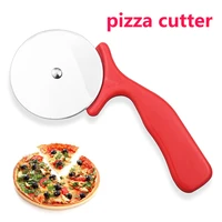 kitchen pizza knife food grade stainless steel pizza cutter cake tools round roller knife for pies waffles dough cookies tool