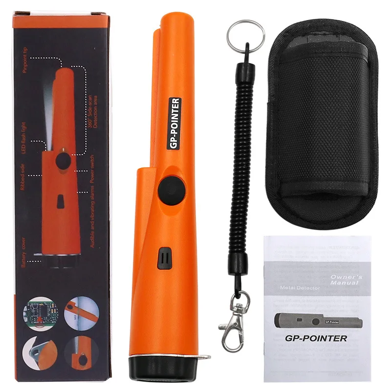 

Orange Handheld Metal Detector Positioning Rod Detector Waterproof Pinpointer Pin GP-Pointer Probe Metal Detector